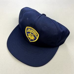 Vintage California Highway Patrol Hat Cap Snapback Navy Blue Police Department